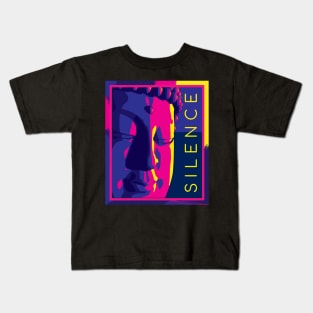 Buddha Art SILENCE Kids T-Shirt